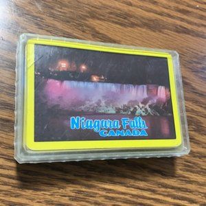 Vintage Niagara Falls Playing Cards in Plastic Case